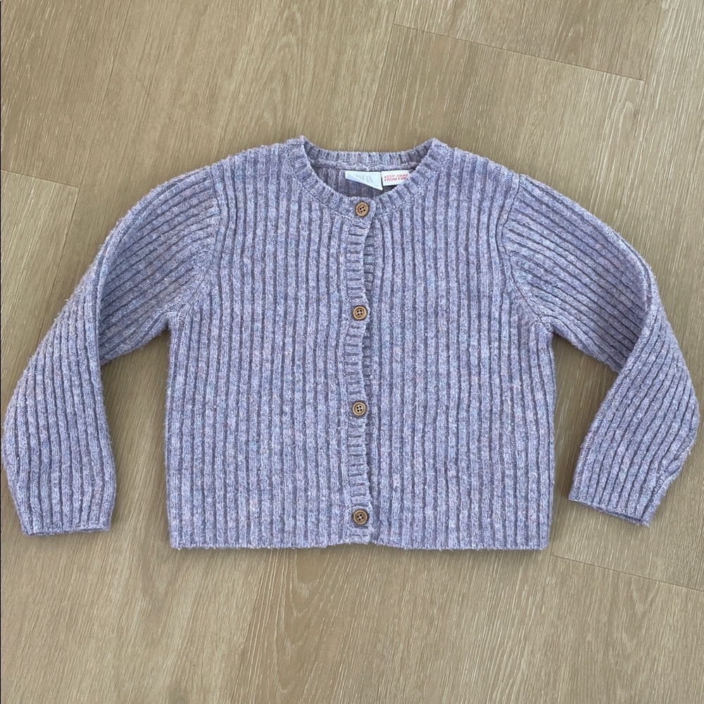 Zara Kids Purple Cardigan